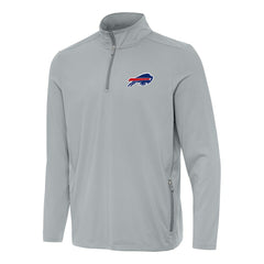Buffalo Bills Antigua Perilous Quarter-Zip Pullover Top - Gray - NFL