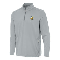 Minnesota Vikings Antigua Perilous Quarter-Zip Pullover Top - Gray - NFL