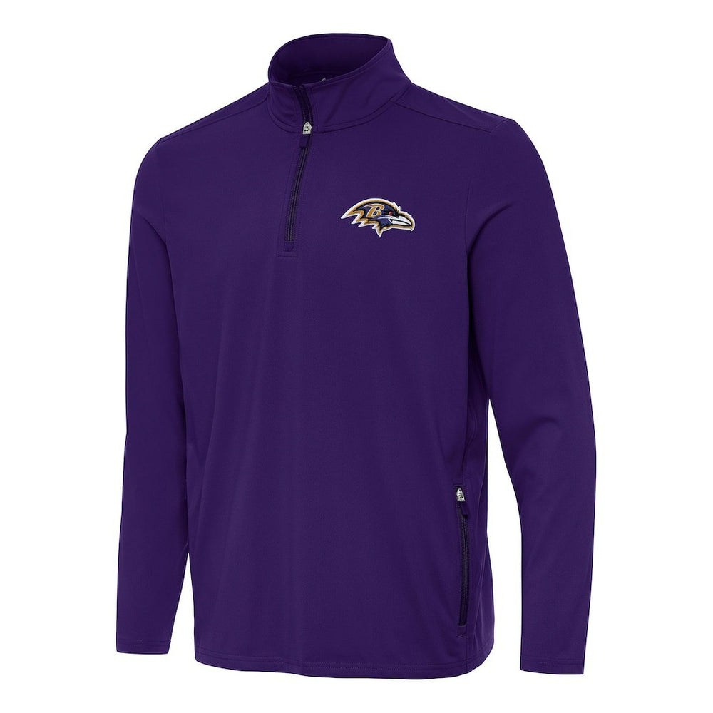 Baltimore Ravens Antigua Perilous Quarter-Zip Pullover Top - Purple - NFL