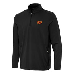 Washington Commanders Antigua Perilous Quarter-Zip Pullover Top - Black - NFL