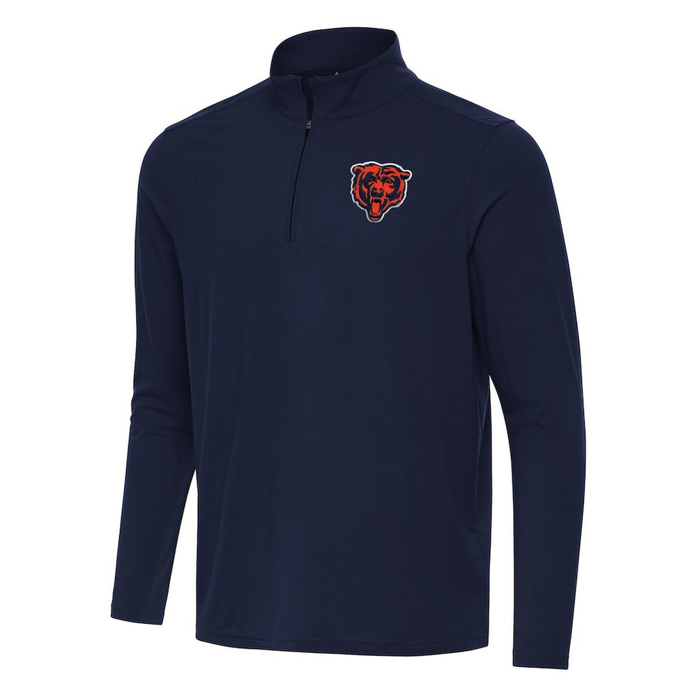Chicago Bears Antigua Intent Quarter-Zip Pullover Top - Navy - NFL