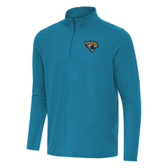 Jacksonville Jaguars Antigua Intent Quarter-Zip Pullover Top - Teal - NFL