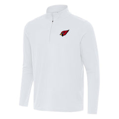 Arizona Cardinals Antigua Intent Quarter-Zip Pullover Top - White - NFL