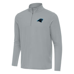 Carolina Panthers Antigua Intent Quarter-Zip Pullover Top - Gray - NFL