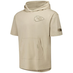 Kansas City Chiefs Pro Standard Neutrals Capsule Short Sleeve Pullover Hoodie - Tan - NFL