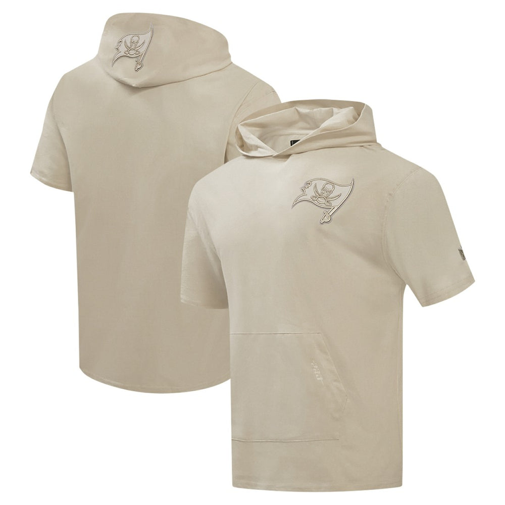 Tampa Bay Buccaneers Pro Standard Neutrals Capsule Short Sleeve Pullover Hoodie - Tan - NFL