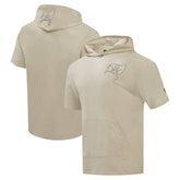 Tampa Bay Buccaneers Pro Standard Neutrals Capsule Short Sleeve Pullover Hoodie - Tan - NFL