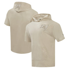 Tampa Bay Buccaneers Pro Standard Neutrals Capsule Short Sleeve Pullover Hoodie - Tan - NFL