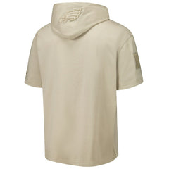 Philadelphia Eagles Pro Standard Neutrals Capsule Short Sleeve Pullover Hoodie - Tan - NFL