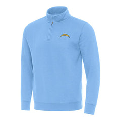 Los Angeles Chargers Antigua Victory Quarter-Zip Pullover Top - Powder Blue - NFL