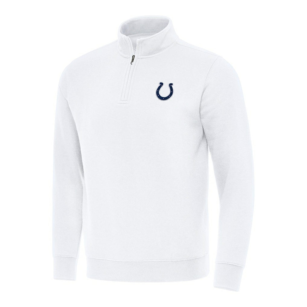 Indianapolis Colts Antigua Victory Quarter-Zip Pullover Top - White - NFL