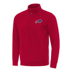 Buffalo Bills Antigua Victory Quarter-Zip Pullover Top - Red - NFL