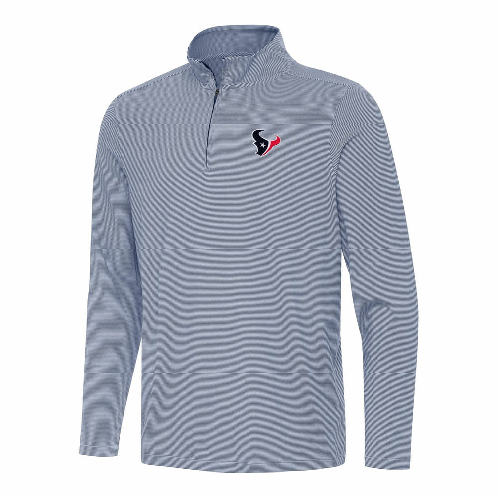 Houston Texans Antigua Twine Quarter-Zip Jacket - Navy/White - NFL