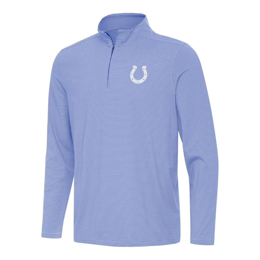 Indianapolis Colts Antigua Twine Quarter-Zip Jacket - Royal/White - NFL