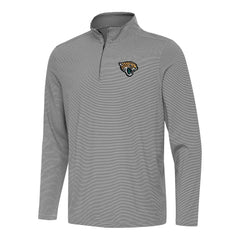 Jacksonville Jaguars Antigua Twine Quarter-Zip Jacket - Black/White - NFL