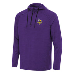Minnesota Vikings Antigua Spikes Quarter-Zip Pullover Hoodie - Heather Purple - NFL