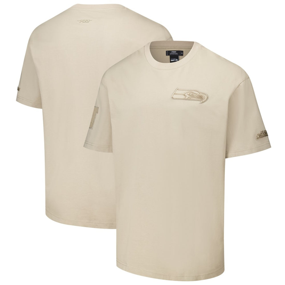Seattle Seahawks Pro Standard Drop Shoulder T-Shirt - Tan - NFL