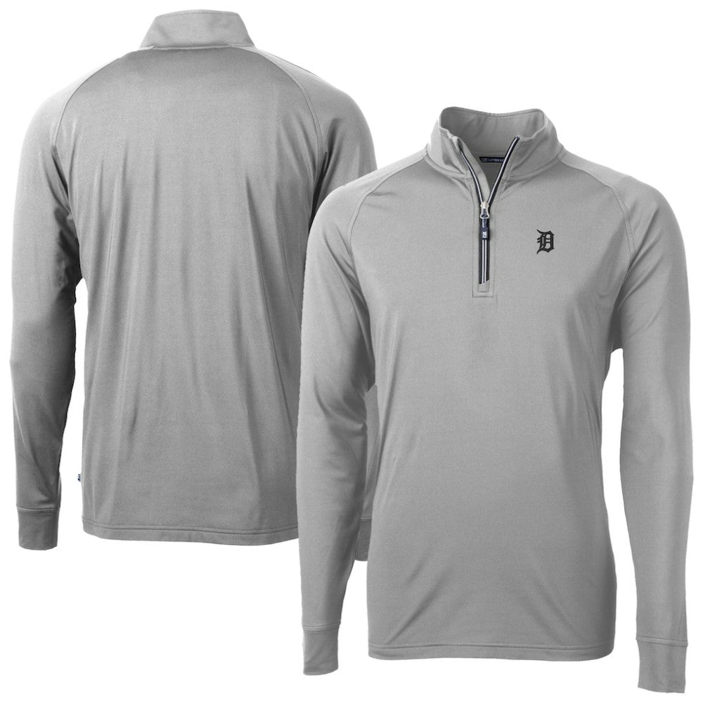 Detroit Tigers Cutter & Buck Adapt Eco Raglan Quarter-Zip Top for sale