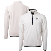 New York Yankees Cutter & Buck Cascade Eco Fleece Quarter-Zip Jacket Sale