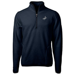 Los Angeles Dodgers Cutter & Buck Cascade Eco Fleece Quarter-Zip Jacket for sale