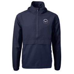 New York Mets Cutter & Buck Charter Eco Recycled Anorak Half-Zip Hoodie Jacket Outlet