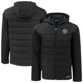 New York Mets Cutter & Buck Evoke Hybrid Eco Softshell Recycled Full-Zip Hooded Jacket Sale