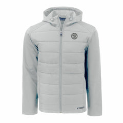 Milwaukee Brewers Cutter & Buck Evoke Hybrid Eco Softshell Recycled Full-Zip Hooded Jacket Outlet