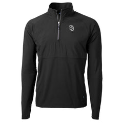 San Diego Padres Cutter & Buck Adapt Eco Hybrid Raglan DryTec Quarter-Zip Jacket Outlet