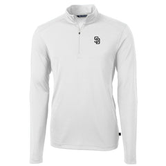 San Diego Padres Cutter & Buck Virtue Eco Pique Quarter-Zip Jacket Online
