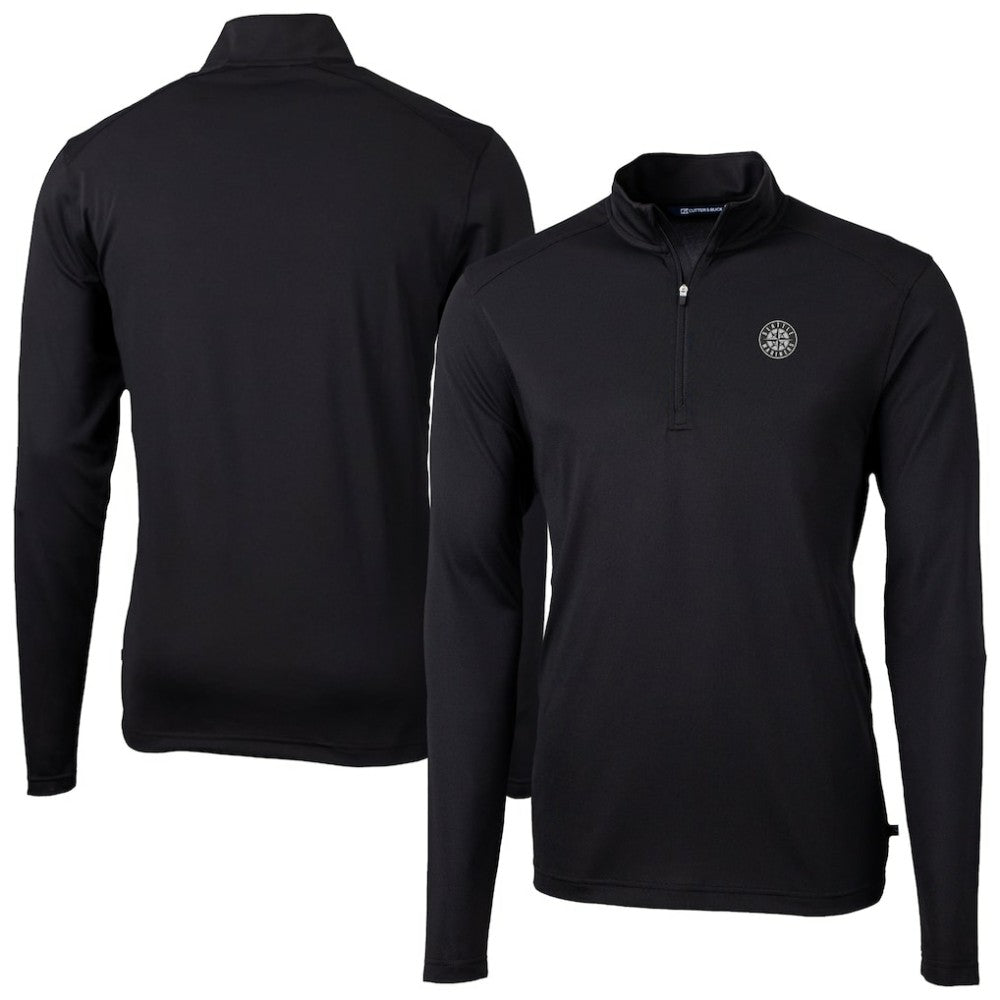 Seattle Mariners Cutter & Buck Virtue Eco Pique Quarter-Zip Jacket Online