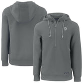 New York Yankees Cutter & Buck Roam Eco Recycled Tri-Blend Half-Zip Hoodie for sale
