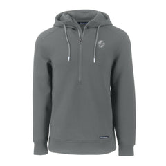 New York Yankees Cutter & Buck Roam Eco Recycled Tri-Blend Half-Zip Hoodie for sale