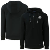 New York Mets Cutter & Buck Roam Eco Recycled Tri-Blend Half-Zip Hoodie Outlet