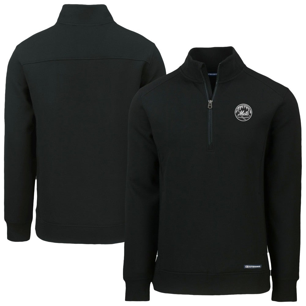 New York Mets Cutter & Buck Roam Eco Quarter-Zip Jacket Outlet