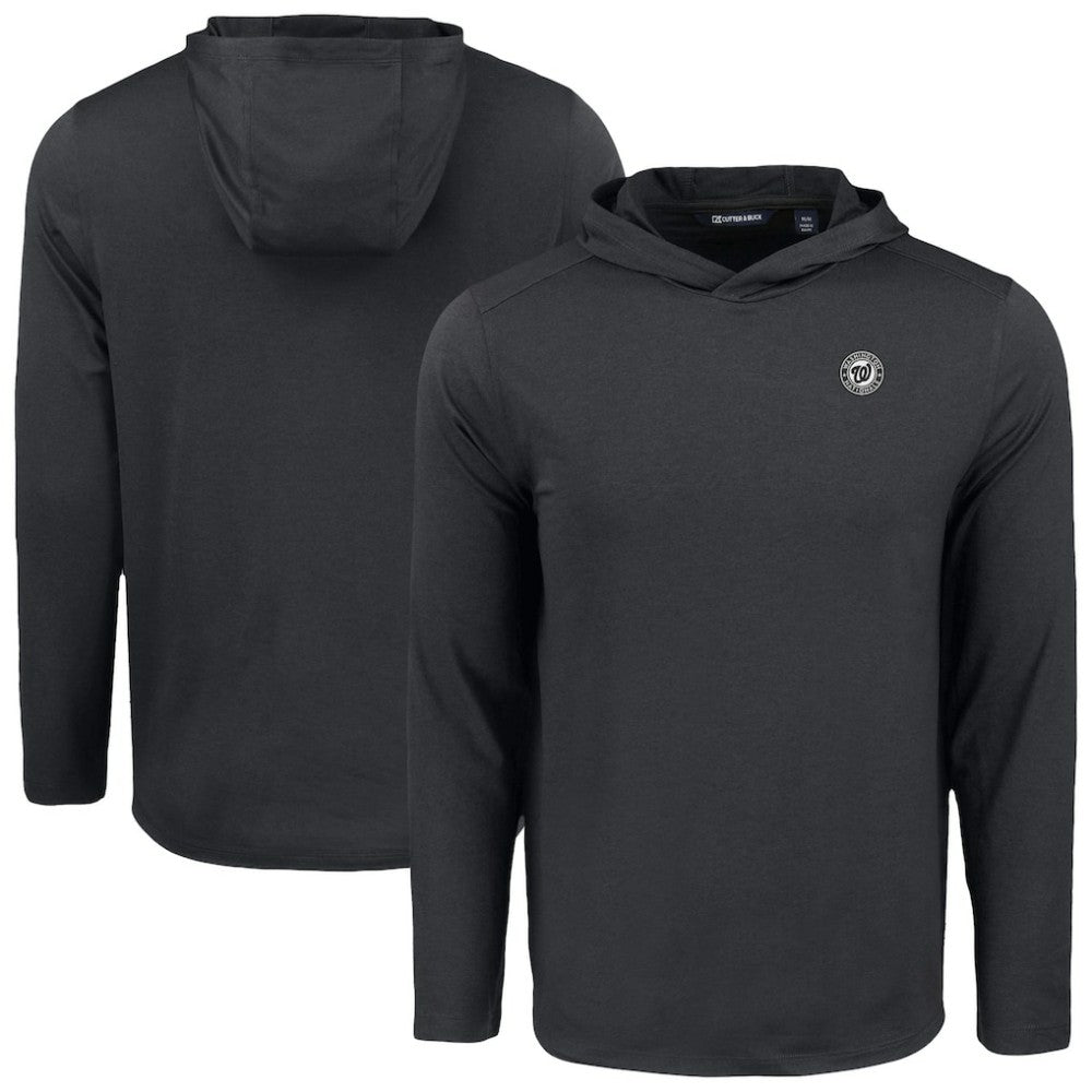 Washington Nationals Cutter & Buck Coastline Epic Comfort Eco Recycled Long Sleeve Hoodie T-Shirt Sale