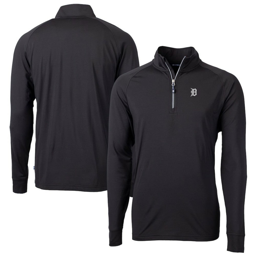 Detroit Tigers Cutter & Buck Big & Tall Adapt Eco DryTec Raglan Quarter-Zip Jacket Sale