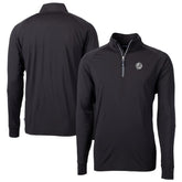 New York Yankees Cutter & Buck Big & Tall Adapt Eco DryTec Raglan Quarter-Zip Jacket for sale