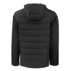 New York Yankees Cutter & Buck Big & Tall Evoke Hybrid Eco Softshell Recycled Full-Zip Hooded PrimaLoft Jacket for sale