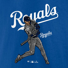 Bobby Witt Jr. Kansas City Royals Player Swing T-Shirt Sale