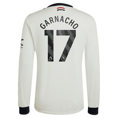 Adidas - Alejandro Garnacho Manchester United Originals 2024/25 Third Replica Long Sleeve Jersey - Cream