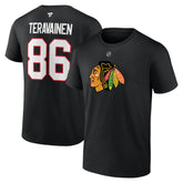 Teuvo Teravainen Chicago Blackhawks Fanatics Authentic Stack Name & Number T-Shirt - Black | Fanatics sale