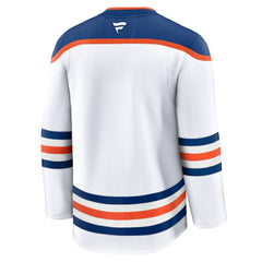 Edmonton Oilers Fanatics Away Premium Jersey - White | Fanatics Lifestyle