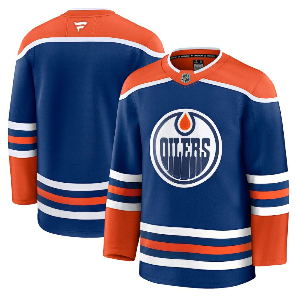 Edmonton Oilers Fanatics Home Premium Jersey - Royal | Fanatics sale