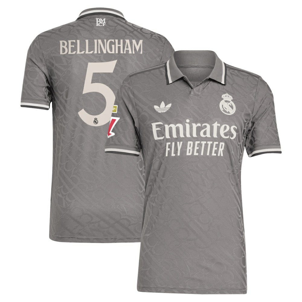 Adidas - Jude Bellingham Real Madrid Originals 2024/25 Third Player Jersey - Charcoal