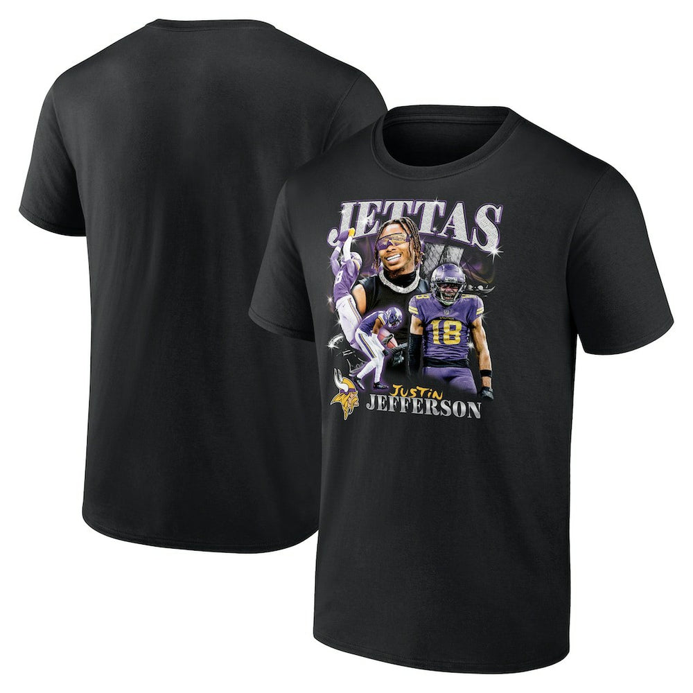Justin Jefferson Minnesota Vikings Notorious Player Graphic T-Shirt - Black - Fanatics
