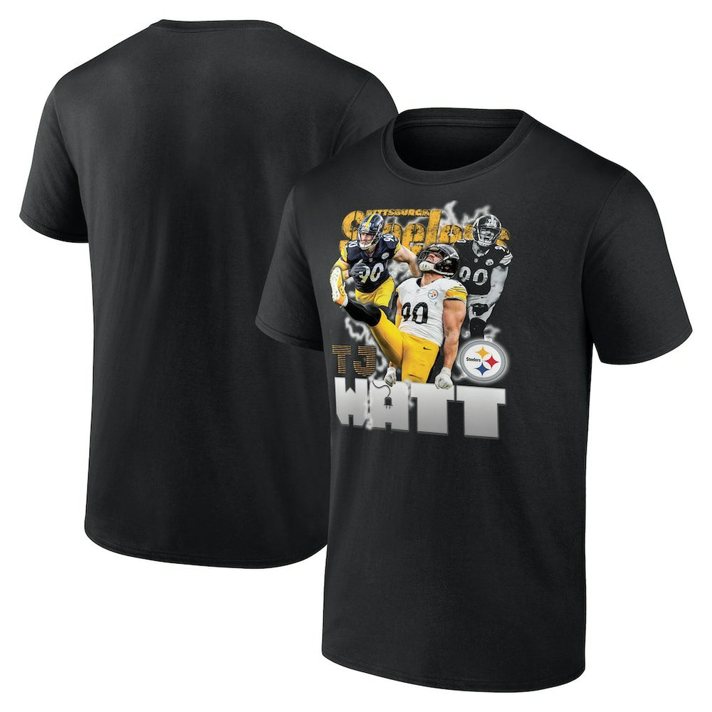 T.J. Watt Pittsburgh Steelers Notorious Player Graphic T-Shirt - Black - Fanatics