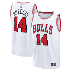 Fanatics Matas Buzelis Chicago Bulls Youth Fast Break Replica Player Jersey Associati- White Edition