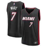 Fanatics Kel'el Ware Miami Heat Fast Break Replica Player Jersey Icon Edition Black