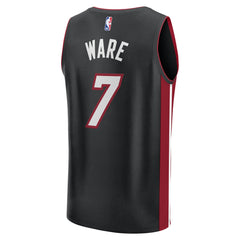 Fanatics Kel'el Ware Miami Heat Fast Break Replica Player Jersey Icon Edition Black
