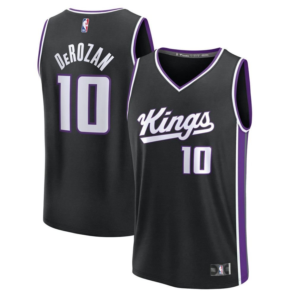 Fanatics DeMar DeRozan Sacramento Kings Fast Break Replica Player Jersey Icon Edition Black